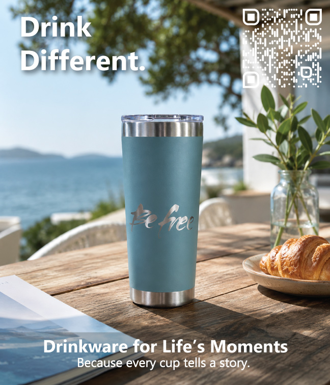 AqwaDrop drinkware, made for life's moments